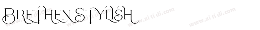 Brethen Stylish字体字体转换